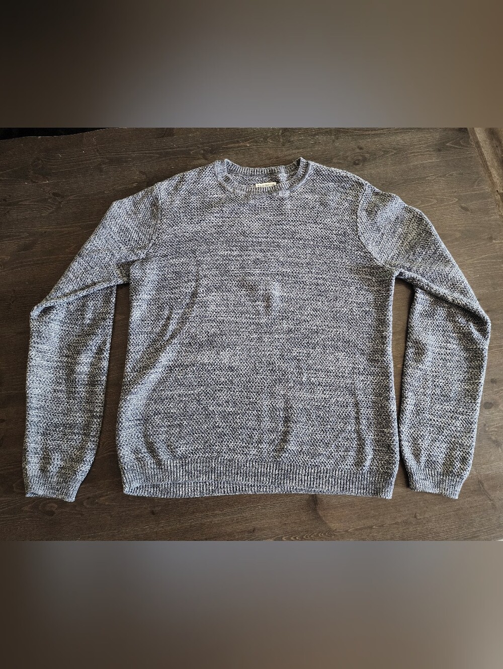 💐2/$25 Frank And Oak Marled Knit Crewneck Fisherman Sweater, Medium